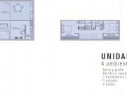 Departamento 4 Amb en Paseo Plaza Thames Palermo