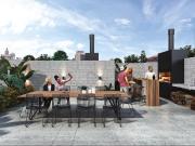 Departamento 4 ambientes con Balcon Terraza En pozo con...