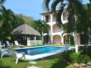 Departamento a pasos de la playa, alberca, palapa,...