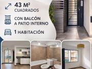 Departamento Alquiler 2 ambientes, 43m2, Interno,...