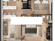 Departamento Amueblado en preventa en Desarrollo Albora,...