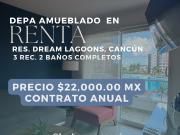 DEPARTAMENTO AMUEBLADO EN RENTA – 3ER NIVEL EN DREAM...