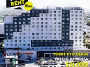 Departamento amueblado en renta en Torre Kyo Hexus