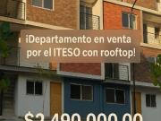 DEPARTAMENTO CON TERRAZA 2 RECS ZONA ITESO EN CONDOMINIO