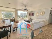 Departamento con terraza, jacuzzi y vista a la alberca