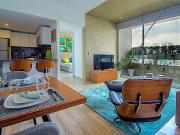 Departamento con terraza y jardin, 4 estacionamientos,...