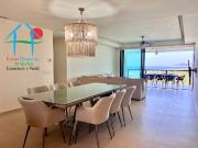 Departamento con vista al mar y 4 recámaras