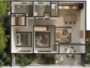 Departamento de 1 rec?mara con jard?n en huayac?n