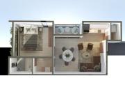 Departamento de 1 recámara con jardín en huayacán