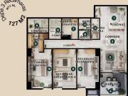 DEPARTAMENTO DE 3 RECÁMARAS + CUARTO DE SERVICIO EN...