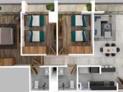 Departamento de 3 recs en Venta en la Del Valle