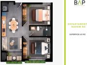 Departamento de 65 m² con 2 habitaciones en venta, Panorama