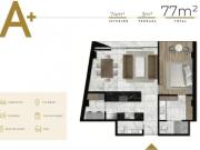 Departamento de 77 m² con 1 recámara en venta, Providencia