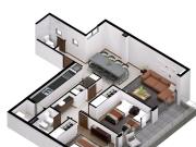 DEPARTAMENTO DE DOS DORMITORIOS EN 60 ENTRE 17 Y 18 LA...