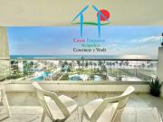 Departamento de playa con vista directa al mar y 2 recámaras