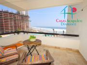 Departamento de playa. Terraza con vista al mar