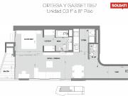 Departamento dos ambientes Venta Cañitas