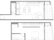 Departamento dúplex de 2 ambientes con 2 baños 2...