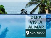 Departamento en Acapulco con alberca y vista al mar