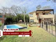 Departamento en alquiler en vaqueros con piscina y asador