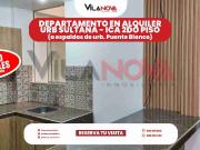 Departamento en alquiler Urbanización Sultana, Ica