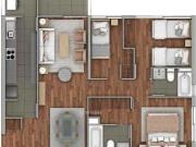 Departamento en Arriendo en Diagonal Santa Irene