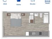 Departamento en Arriendo en Valdivia 1 baño