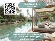 Departamento en Av. Colosio de 1 recamara con gym,...