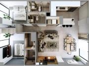 Departamento en Cancún de 2 Recamaras con Vista al Mar...