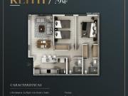 Departamento de 79 m² con 2 recámaras en venta en Arcos...