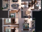 Departamento en Lomas Country Club con Terrazas OBRA GRIS