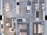 Departamento en Porta Huasteca de 80 m2 en Venta en...