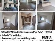 DEPARTAMENTO EN RENTA EN LA VISTA RESIDENCIAL