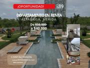 Departamento en renta, en Mérida Yucatán en Arthouse