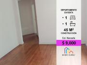 Departamento en renta en Narvarte Poniente, Benito...
