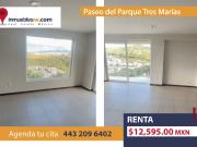 DEPARTAMENTO EN RENTA EN PASEO DEL PARQUE TRES MARIAS,...