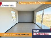 DEPARTAMENTO EN RENTA EN PASEO DEL PARQUE TRES MARIAS,...