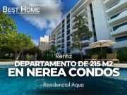 Se renta Departamento en residencial Aqua Nerea Condos...