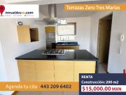 DEPARTAMENTO EN RENTA EN TERRAZAS ZERO TRES MARIAS, MORELIA