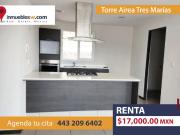 DEPARTAMENTO EN RENTA EN TORRE AIREA TRES MARIAS, MORELIA