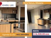 DEPARTAMENTO EN RENTA EN TORRE NATURA ALTOZANO, MORELIA