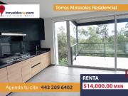 DEPARTAMENTO EN RENTA EN TORRES MIRASOLES RESIDENCIAL,...