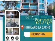 DEPARTAMENTO EN RENTA HIGHLAND LA CACHO ‼️‼️‼️‼️