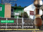 Departamento en Renta – Unidad Fovissste Zapopan, Col....