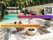 Departamento en Tulum con alberca, gimnasio y ideal para...