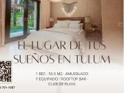 Departamento en venta 1 hab Tulum Región 15 frente Aldea...