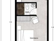 Departamento en venta 1 recamara amueblado y equipado 36m2