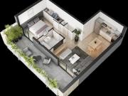 Departamento EN VENTA 2 AMBIENTES con Terraza Saavedra