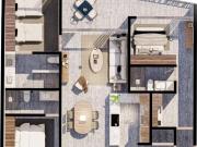 Departamento en venta de 127 m² en La Cruz de Huancaxtle