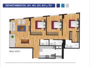 Departamento en venta en la Avenida La Encalada 127m2